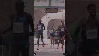 Jimmy Gressier running 10k europe [upl. by Dahsra]