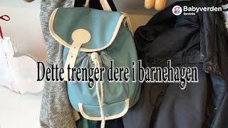 Dette trenger dere i barnehagen [upl. by Eagle631]