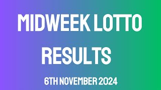 Midweek Lotto Results Three Bankers 274423 Drop Liveee 6th November 2024 [upl. by Ahtram]