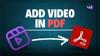 How to add Video in PDF Document  ADOBE ACROBAT [upl. by Treulich16]