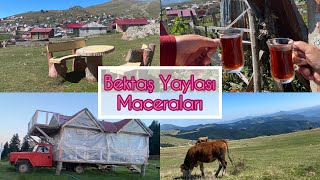 🌺Bektaş Yaylası🌲Doğayla İç içe🍳Kahvaltı🏡Yayladan Manzara vlog keşfet köyvlog yayla giresun [upl. by Offen]