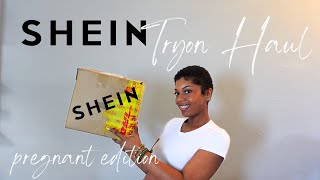 SHEIN TRYON HAUL  pregnant edition boho vibes flowy skirts  pants cute basic pieces [upl. by Philbo454]