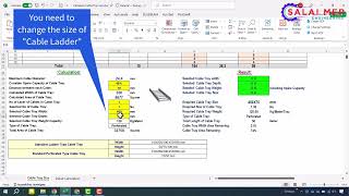 Cable Tray and Cable Ladder Sizing Calculator Excel Free Download [upl. by Dukey]