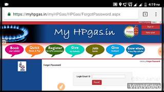 How to registration hp gas and reset password [upl. by Attenov]