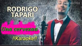 RODRIGO TAPARI UNA CERVEZA KARAOKE [upl. by Hackney727]