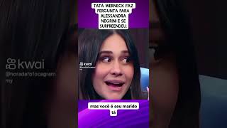 Alessandra Negrini surpreende Tatá Werneck [upl. by Itak51]