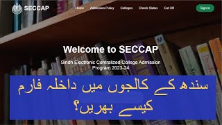 How to fill SECCAP Online Form 2023 Complete Method [upl. by Annaitat]