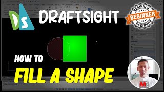 Draftsight How To Fill A Shape [upl. by Noella644]