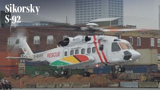 Sikorsky S92 Landing in Downtown Atlanta – AIN [upl. by Oina518]