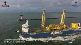 Jumbo loadingInstallation of Huisman VLS Tower 12min [upl. by Eiruam907]