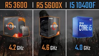 Ryzen 5 3600 vs Ryzen 5 5600X vs I5 10400F  1080P 1440P and 4K Benchmarks [upl. by Egiedan792]