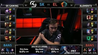 EU LCS SK vs EL Game 2 Highlights EU LCS Spring 2015 [upl. by Blodgett]