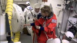 STS135 Astronauts Strap into Space Shuttle Atlantis for Launch [upl. by Zoila552]