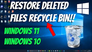 How To Restore Deleted Files From the Recycle Bin [upl. by Ragde]