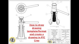 Create A Title Block  Drawing Format In Creo  How To Create Drawing Template In Creo  Ptc Creo [upl. by Omarr]