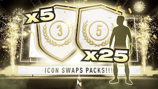 INSANE 25x 83 PACKS amp 5x 85 ICONS SWAP PACKS FIFA 21 Ultimate Team [upl. by Singh686]