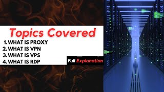 Understanding Proxy VPS VPN and RDP  Difference between Proxy VPS VPN RDP  20232024 [upl. by Ssej]