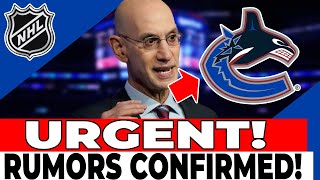 BREAKING NEWS CANUCKS NEED TO ACT FAST THIS NEWS SHAKES THINGS UP VANCOUVER CANUCKS NEWS TODAY [upl. by Nile]