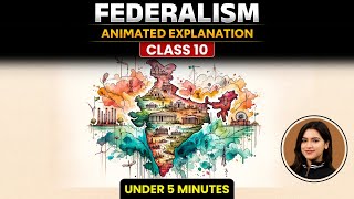 Federalism Class 10 Animated  Class 10 Civics Chapter 2  Federalism Animation Class 10 [upl. by Ezana]