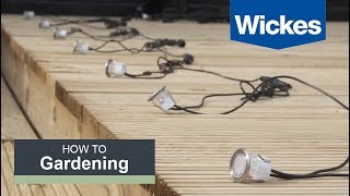 How to Install Deck Lighting with Wickes [upl. by Gun]