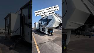 Largest Toy Hauler Fifth Wheel 2025 Grand Design Momentum MClass 414M Over 46’ [upl. by Assilat59]