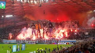 OM PSG 241021 Entrée des joueurs  tifo [upl. by Par]