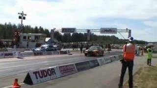 1422 bhp BMW M3 77 sec  177 mph Turbo Drag Racing [upl. by Staw462]