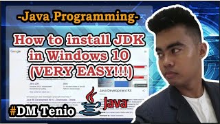 How to install JDK in Windows 10 VERY EASY [upl. by Eicul551]