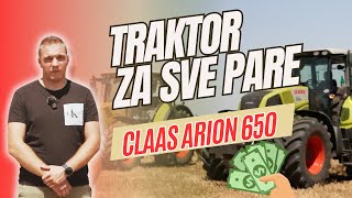 Claas Arion 650  traktor za sve pare RADI 1200 hgod  dobar za oranje setvu vučenje [upl. by Eleanor]