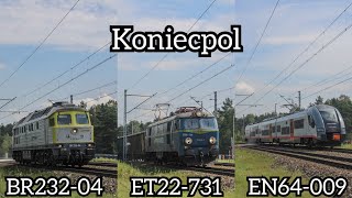 Pociągi Koniecpol  Ludmiła Captrain Polska Byk PKP Cargo i Kaktus POLREGIO [upl. by Mcknight]