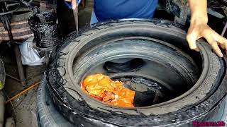 Motorcycle Tire  Recapping [upl. by Leterg]