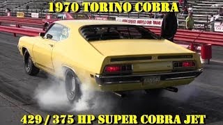 Super Cobra Jet Torino vs Olds 442 400 wTri Power  14 mile Video  Pure Stock  Road Test TV ® [upl. by Graehme149]