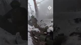 Ukrainian troops storm Russian positions in the Kreminna Forest near Bakhmut [upl. by Manley]