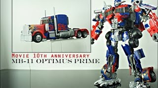 Review MB11 Optimus Prime  Movie 10 th Anniversarry [upl. by Htebizile]