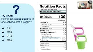 CACFP Halftime Webinar Choose Yogurt That Is Lower in Added Sugars in the CACFP [upl. by Gilbertina]