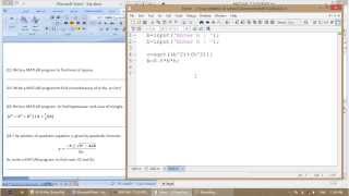 MATLAB  05  Mfiles Script files  Part 1 [upl. by Minsk]