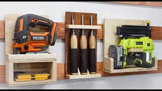 20 MORE Simple French Cleat Ideas for Your Tool Storage 2 [upl. by Yelkao]