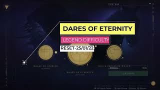 Destiny 2  Crystals Shattered Fateful Spin Triumph  Dares of Eternity Legend Difficulty Week 8 [upl. by Fisoi]