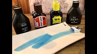 【Leather Dyeing】Uncut video of blue gradient【Dye comparison】 [upl. by Akira429]