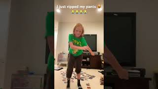 I ripped my pants on accident on camera [upl. by Abate553]