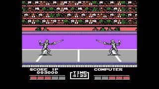 First Time Attempting Fencing  Track amp Field II NES [upl. by Simona68]