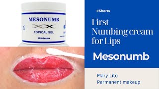 First numbing cream Mesonumb for PMU Lips [upl. by Kavanaugh]