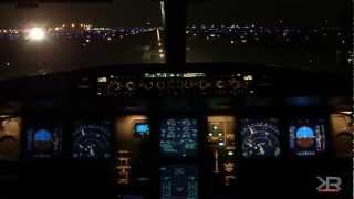 Airbus A330300  Night Takeoff  Chicago OHare Long Version [upl. by Blackman]