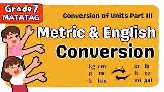 METRIC amp ENGLISH CONVERSION  ENGLISHMETRIC  SECOND QUARTER GRADE 7 MATATAG TAGALOG MATH TUTORIAL [upl. by Alin]