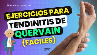 TENDINITIS DE QUERVAIN EJERCICIOS PARA CURARLA FÁCILES ✅ [upl. by Novelia]