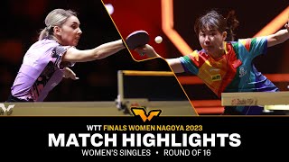 Bernadette Szocs vs Chen Xingtong  WS R16  WTT Finals Women Nayoga 2023 [upl. by Irab]