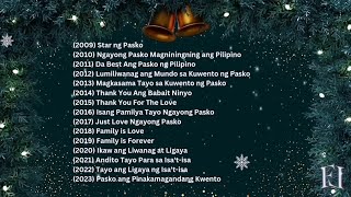 ABSCBN CHRISTMAS STATION ID 2009  2023 NONSTOP PLAYLIST [upl. by Adaynek350]