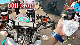 How To Install Brembo Duel Hydrolic Master cylinder oil Can🔥Brembo oil can installed on Beast MT15😱 [upl. by Berman]