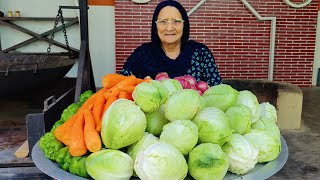 100 PLATES CABBAGE MANCHURIAN RECIPE BY My Granny  MANCHURIYAN GRAVY  VEG RECIPES  STREET FOOD [upl. by Bret]