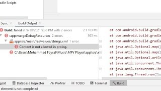 How to Fixed Content is not allowed in prologAndroid studio [upl. by Llertnac334]